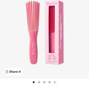 Pink Detangling Flex Brush - Gentle Wet & Dry Hair Brush